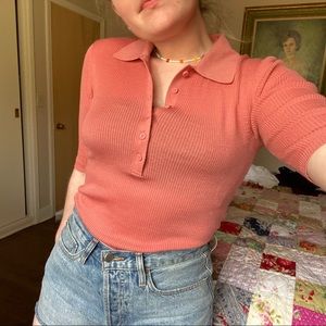 Everlane italian merino rib polo